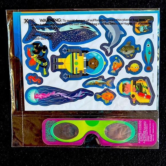 Set of 3 Sticker Books 3D Ocean Depths, Art Pop City Super Sauce Chick-fil-A NEW - Picture 6 of 6